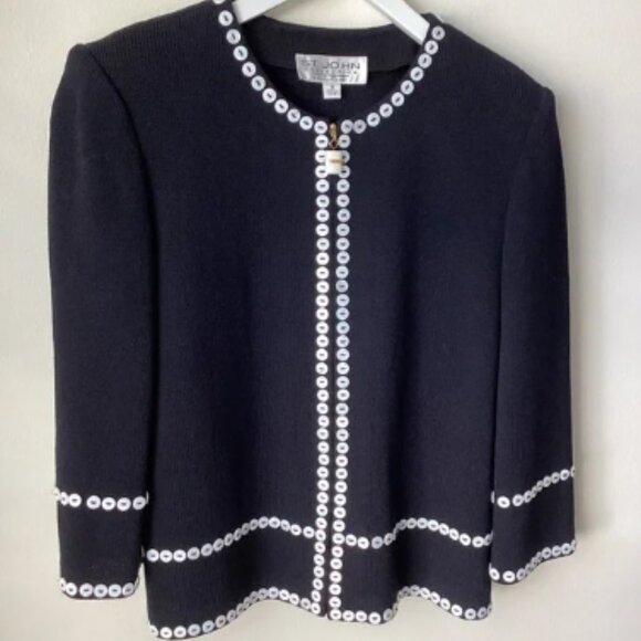 St. John Collection by Marie Gray Zip Front Jacket - Picture 1 of 5